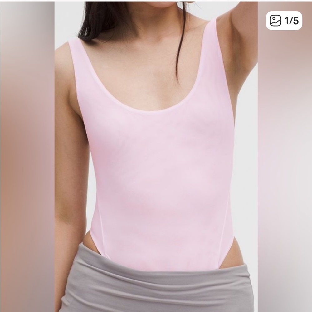 NWT Lululemon Wundermost Ultra-Soft Nulu Mesh Scoop-BackThong Bodysuit M